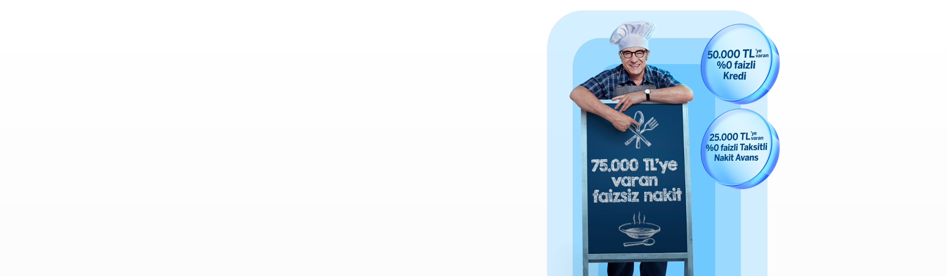 Esnafımız için 75.000 TL'ye varan faizsiz nakit fırsatı!