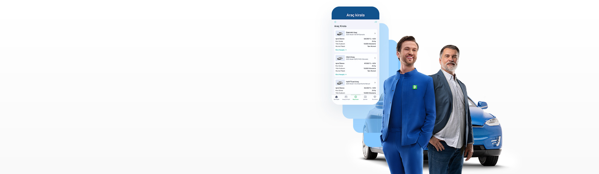 Garanti BBVA Filo ile araç kiralama artık Garanti BBVA Mobil’de!