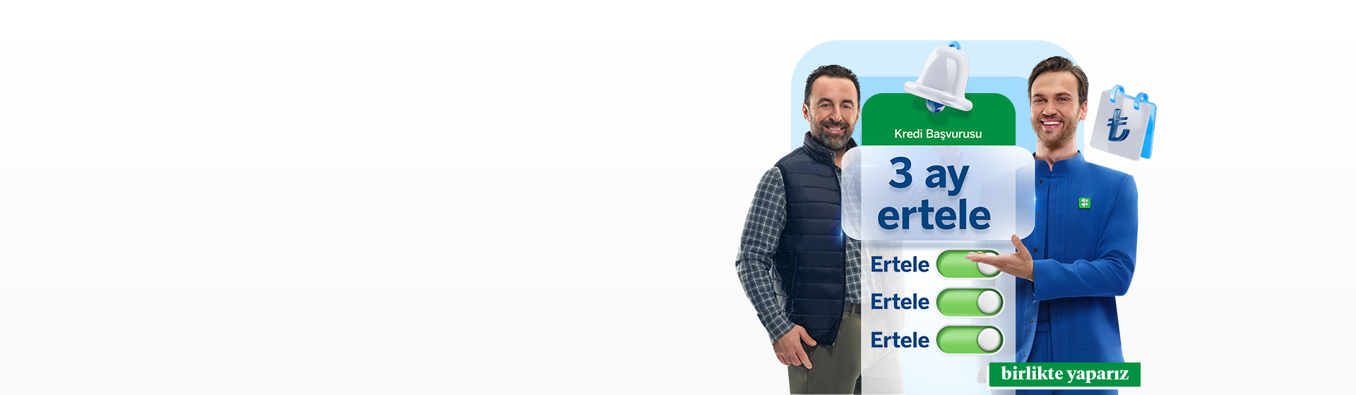 Esnafa özel 3 aya kadar ertelemeli kredi fırsatı!