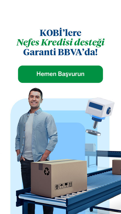 Esnaf ve KOBI’lerin her türlü finansman ihtiyaçları için 36 aya kadar vadelerle uygun ödeme seçenekli ticari taksitli destek kredisi Garanti BBVA’da!