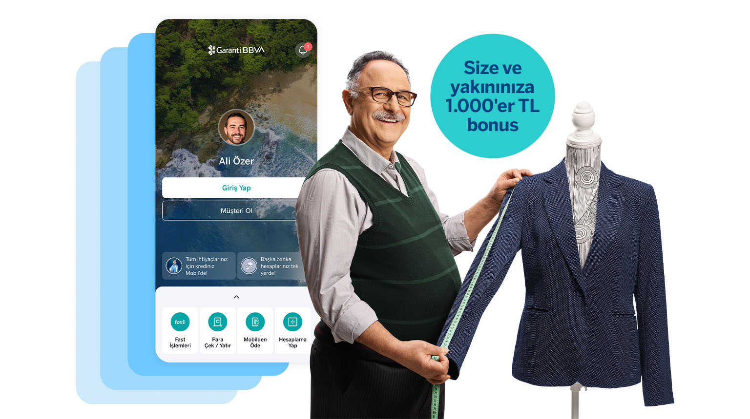 Garanti BBVA'lı olmaları için esnaf yakınlarınızı Mobil'e davet edin, 20.000 TL bonus kazanın!
