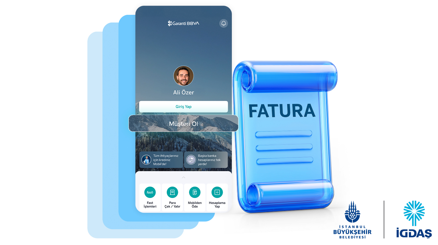 Siz de Garanti BBVA Mobil’den müşterimiz olun, her otomatik fatura talimatı için 500 TL, 4 otomatik fatura için 2.000 TL’ye varan bonus kazanma fırsatından yararlanın.