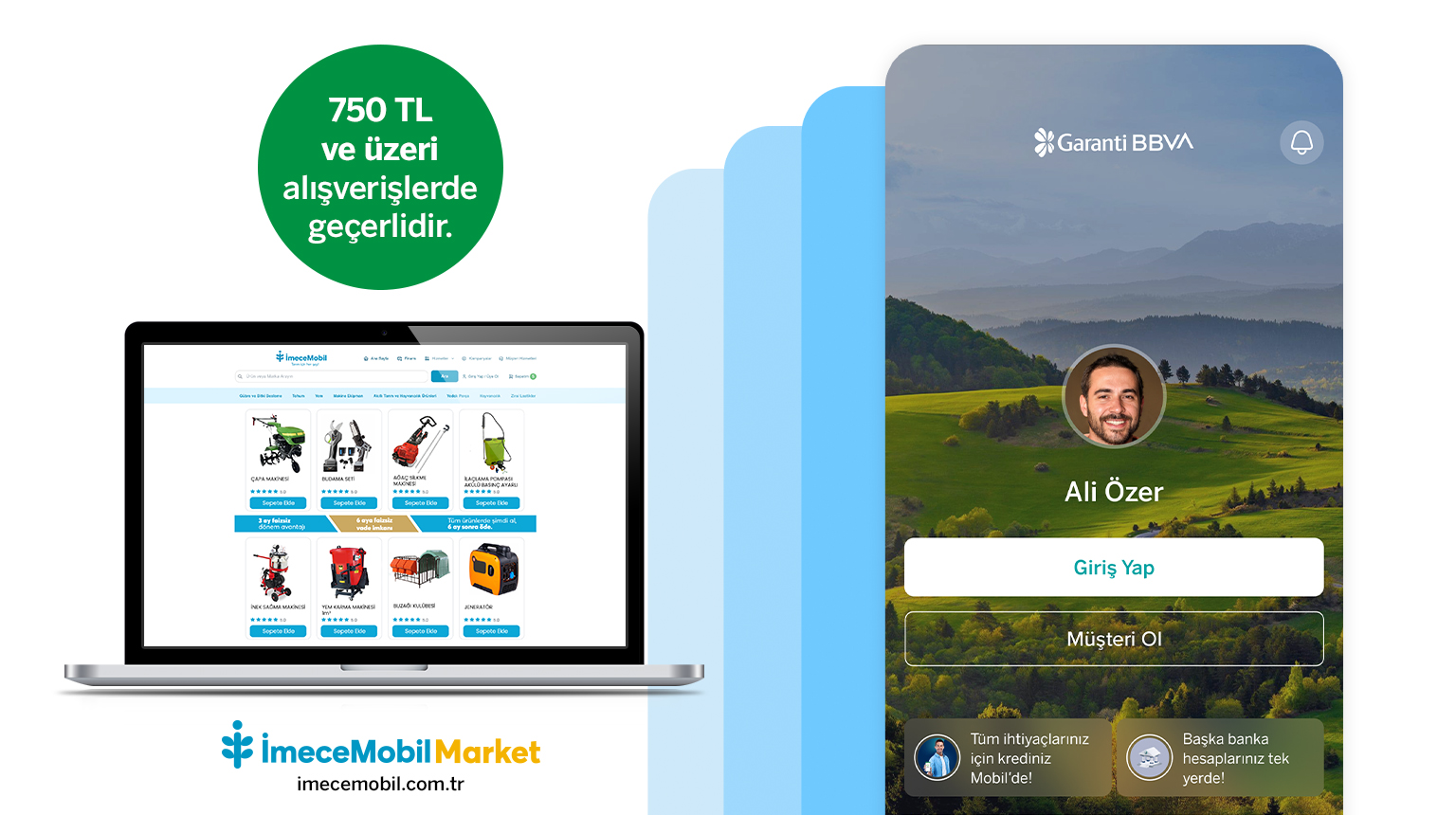 İmeceMobil’de 750 TL’ye varan fırsat! IMCMOBIL kodu ile Garanti BBVA Mobil’den müşterimiz olun, İmeceMobil’de 750 TL indirim kazanın!