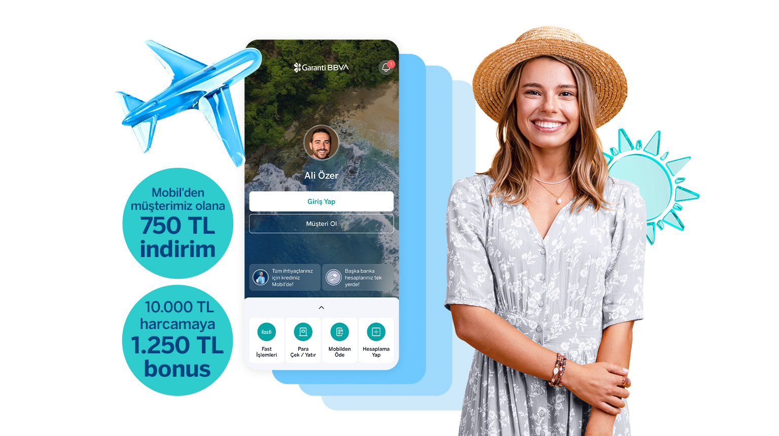 JOLLY750 kodu ile Garanti BBVA Mobil’den müşterimiz olun, Jolly’den 750 TL indirim kazanın! Üstelik Bonus ile 10.000 TL ve üzeri ilk Jolly harcamanıza 1.250 TL Bonus fırsatından yararlanın!