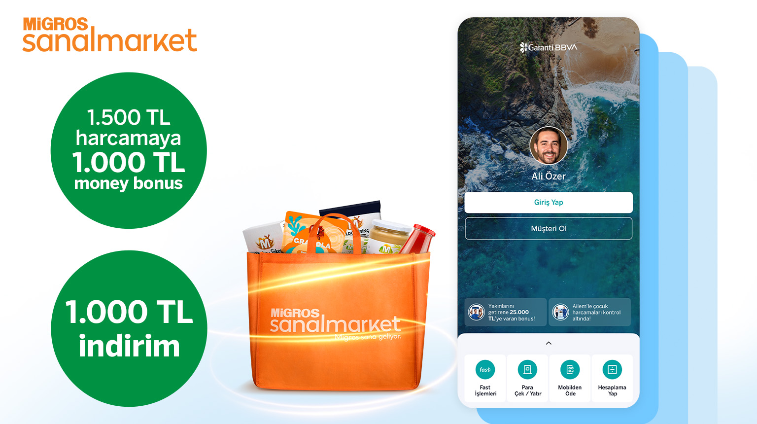 Migros Sanal Market’te 2.000 TL’ye varan fırsat!