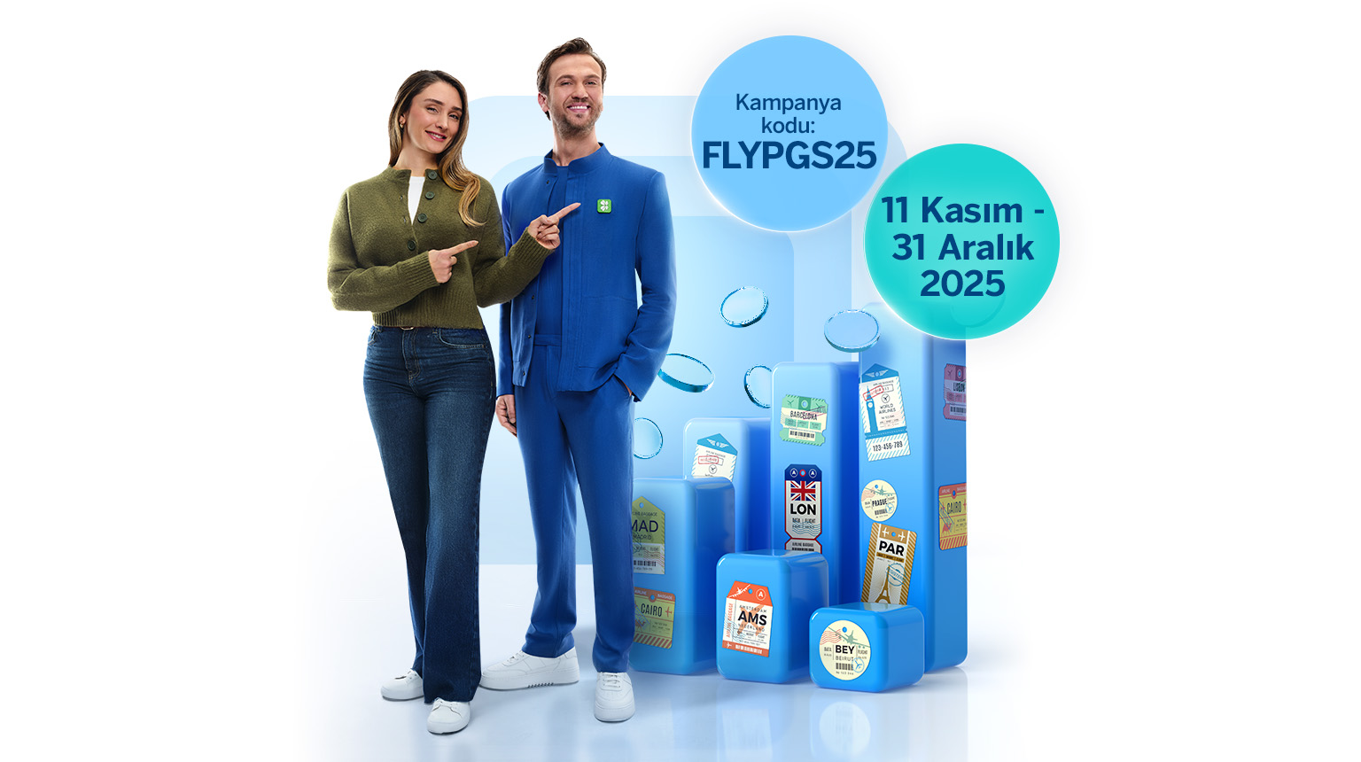 31 Aralık'a kadar FLYPGS25 koduyla yurt dışı hisse senedi hesabı açarak, sizi Avrupa'ya kadar uçuracak BolPuanları kazanabilirsiniz!