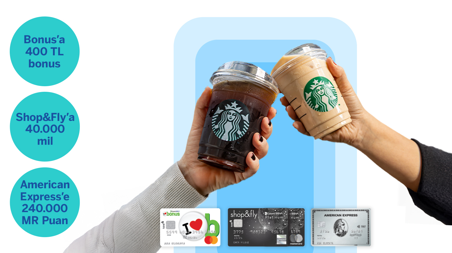 Garanti BBVA Kartlarına Özel Starbucks® Fırsatları!
