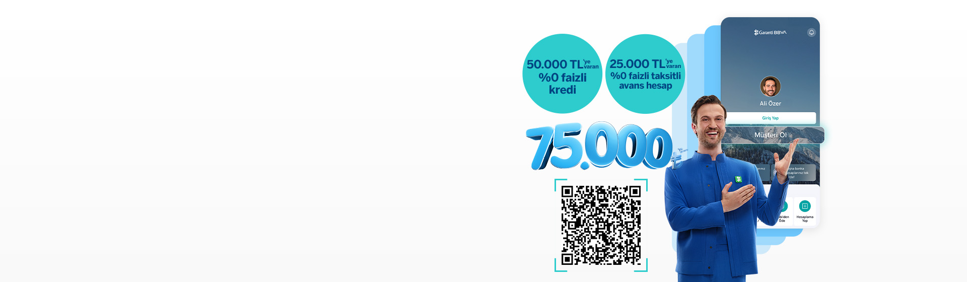 75.000 TL'ye Varan %0 Faizli Kredi ve Taksitli Avans!