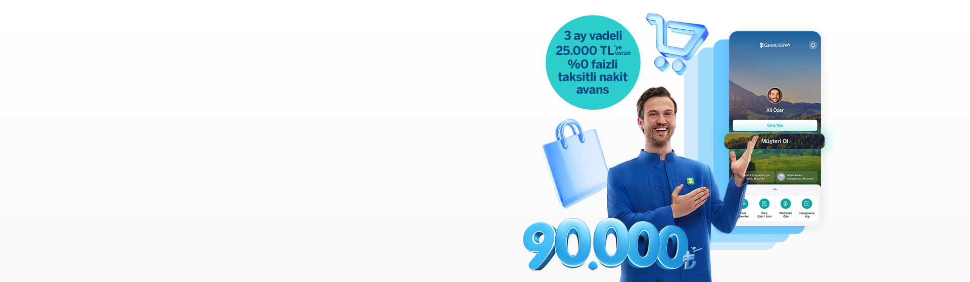 6 ay vadeli 65.000 TL’ye varan %1,99 faizli kredi!