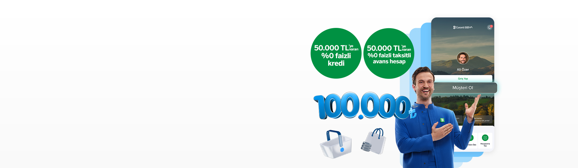 Mobil'den müşterimiz olanlara özel 100.000 TL'ye varan faizsiz fırsat!