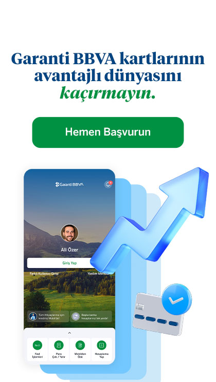 Garanti BBVA kredi kartlarına başvurunuzu hemen yapın, kazanmaya başlayın. Bonus, Shop&Fly ve Amex kredi kartlarının eşsiz ayrıcalıkları ile tanışın.
