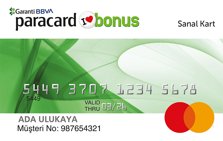 Banka kartınız Paracard Bonus olsun!